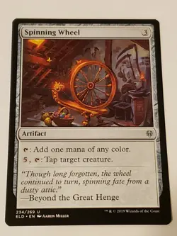 Spinning Wheel Throne of Eldraine Mtg Card Mint Condition - Image 1
