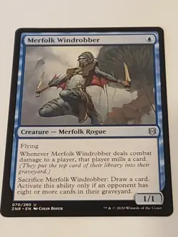 Merfolk Windrobber Zendikar Rising Mtg Card Mint Condition - Image 1