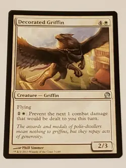Decorated Griffin Theros Mtg Card Mint Condition - Image 1