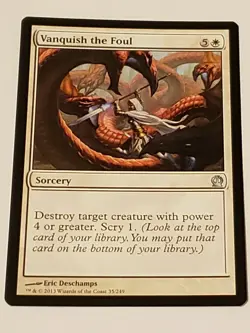 Vanquish The Foul Theros Mtg Card Mint Condition - Image 1