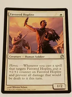 Favored Hoplite Theros Mtg Card Mint Condition - Image 1