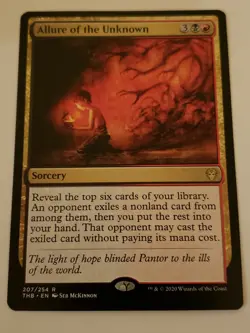 Allure Of The Unknown Theros beyond Death Mtg Card Mint Condition Rare - Image 1