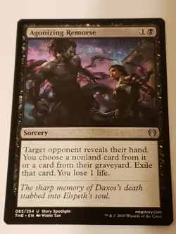 Agonizing Remorse Theros beyond Death Mtg Card Mint Condition - Image 1