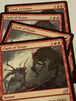 x4 Clash Of Titans x4 Ikoria Lair Of Behemoths Mtg Card Mint Condition - Image 1