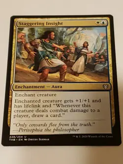 Staggering Insight Theros beyond Death Mtg Card Mint Condition - Image 1