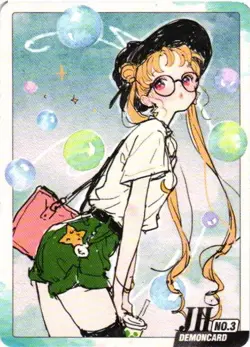 Usagi Tsukino JH NO.3 Sailor Moon Demon Cosmos Anime Collectible Card - Image 1