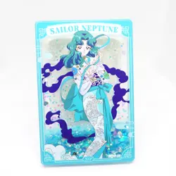 Sailor Moon Neptune SSP Quicksand 30th Anniv. Holo Foil Doujin Trading Card - Image 2