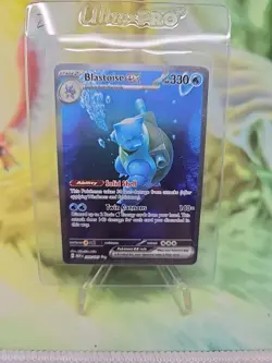 Pokemon TCG Blastoise EX SIR 200/165 Scarlet & Violet 151 Near Mint Condition - Image 1