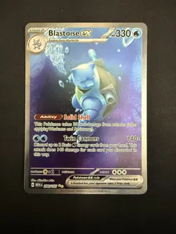 Pokemon TCG Scarlet & Violet 151 Blastoise EX SIR 200/165 Near Mint Condition - Image 1