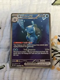 Pokemon TCG Scarlet & Violet 151 Blastoise EX Sir 200/165 Near Mint Condition - Image 1