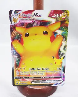Pikachu VMAX SWSH062 BLACK STAR Promo Celebrations 25th Ann. Pokemon Near Mint - Image 1