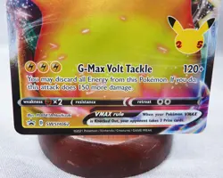 Pikachu VMAX SWSH062 BLACK STAR Promo Celebrations 25th Ann. Pokemon Near Mint - Image 3