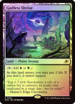 MTG - Godless Shrine - Foil - Edge of Eternities - Magic the Gathering - Image 1