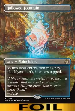 Hallowed Fountain ** FOIL BORDERLESS ** #347 - Lorwyn Ecliped - NM MTG - Image 1
