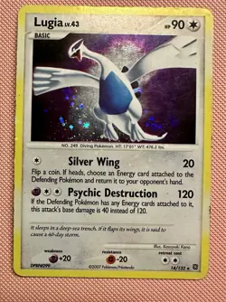 Pokemon TCG Lugia Holo Card 14/132 Secret Wonders Series - Image 1