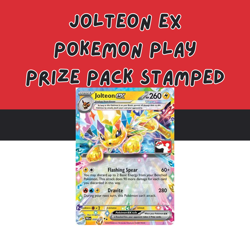 Pokemon TCG Prismatic Evolutions - Jolteon ex Prize Pack Series 7 Stamped - Image 1