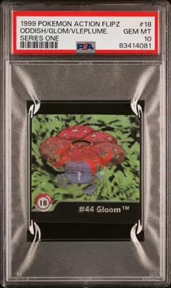 Pokemon Oddish Gloom Vileplume #18 Action Flipz Series One PSA 10 GEM MINT - Image 1