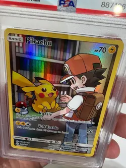 PSA 9 Pokemon Pikachu Full Art Cosmic Eclipse 241 Sun & Moon Secret - Image 4