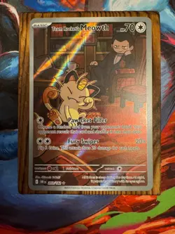 Pokemon TCG Team Rockets Meowth 203/182 Illustration Rare Destined Rivals NM - Image 5