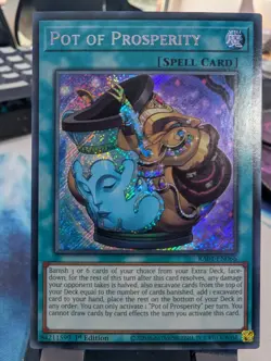 YuGiOh! Pot of Prosperity RA01-EN066 Secret Rare 1st Ed - Image 1