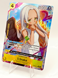 One Piece S-Snake OP13-114 (Alternate Art) Yellow English NM - Image 1