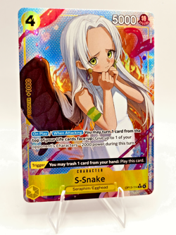 One Piece S-Snake OP13-114 (Alternate Art) Yellow English NM - Image 2