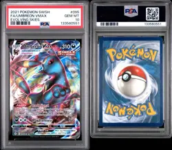 2021 POKEMON SWORD & SHIELD EVOLVING SKIES #095 FULL ART/UMBREON VMAX PSA 10 - Image 3