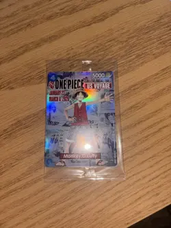 One Piece Monkey D. Luffy Us Rutgers College Basketball Promo Card SEALED NEW ✅ - Image 2