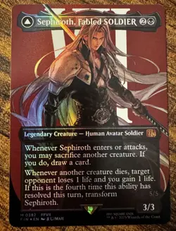 Sephiroth, Fabled SOLDIER (0382) (Borderless) Final Fantasy Foil - Image 1
