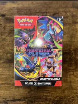 Pokemon TCG Mega Evolution Phantasmal Flames Booster Bundles New Sealed 6 Packs - Image 1