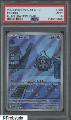 2024 Pokemon SFA En Illustration Rare #068 Duskull PSA 9 MINT - Image 1