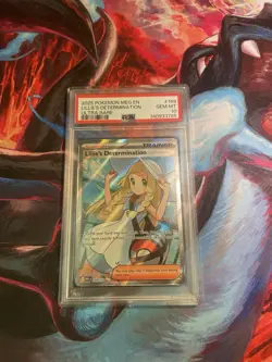 2025 POKEMON MEG EN-MEGA EVOLUTION 169 LILLIE's DETERMINATION ULTRA RARE PSA 10 - Image 1