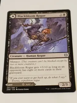 Blackbloom Rogue Blackbloom Bog Zendikar Rising Mtg Card Mint Condition - Image 1