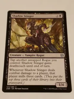 Shadow Stinger Zendikar Rising Mtg Card Mint Condition - Image 1