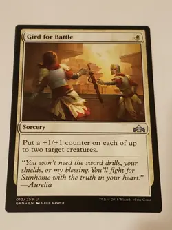 Gird For Battle Guilds Of Ravnica Mtg Card Mint Condition - Image 1