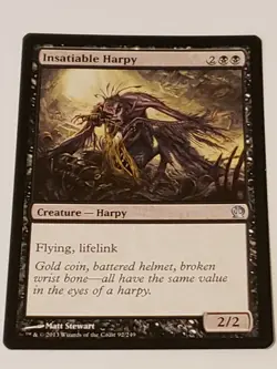 Insatiable Harpy Theros Mtg Card Mint Condition - Image 1
