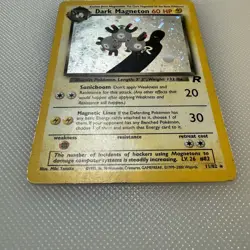 Dark Magneton 11/82 Team Rocket Holo Rare Pokemon TCG - Swirl - HP - Image 2