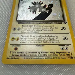 Dark Magneton 11/82 Team Rocket Holo Rare Pokemon TCG - Swirl - HP - Image 3