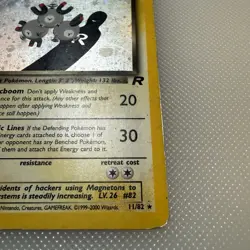 Dark Magneton 11/82 Team Rocket Holo Rare Pokemon TCG - Swirl - HP - Image 4