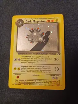 Pokemon Dark Magneton 11/82 Team Rocket Set Holo Unlimited MP-HP - Image 1