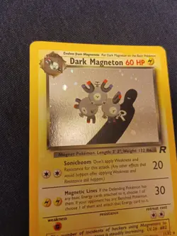 Pokemon Dark Magneton 11/82 Team Rocket Set Holo Unlimited MP-HP - Image 3