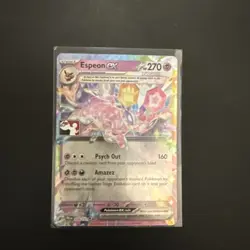 Pokemon Prize Pack Series 7 Prismatic Evolutions Card 034/131 Espeon EX - Image 1