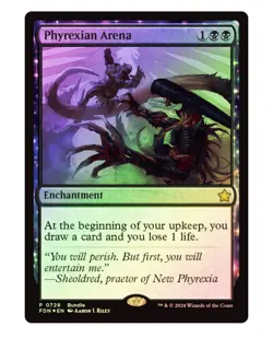 Phyrexian Arena Foundations Promo Foil - MTG RARE - Image 1