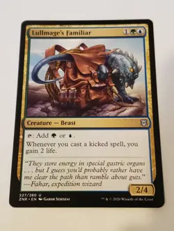 Lullmages Familiar Zendikar Rising Mtg Card Mint Condition - Image 1