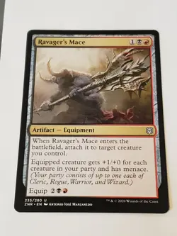Ravagers Mace Zendikar Rising Mtg Card Mint Condition - Image 1