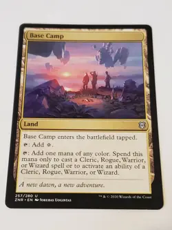 Base Camp Zendikar Rising Mtg Card Mint Condition - Image 1