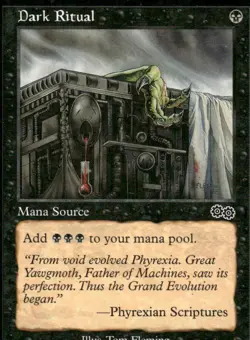 Dark Ritual Urza's Saga MTG Magic The Gathering card - Image 1