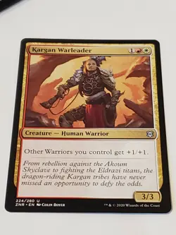 Kargan Warleader Zendikar Rising Mtg Card Mint Condition - Image 1