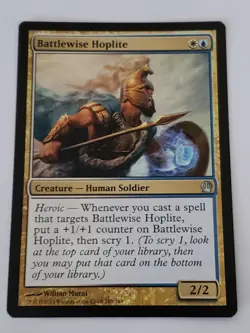 Battlewise Hoplite Theros Mtg card Mint Condition - Image 1