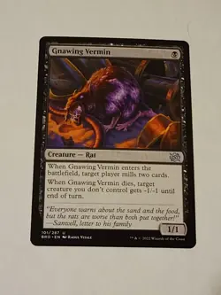 MTG Gnawing Vermin The Brothers' War 101/287 Regular Uncommon - Image 1